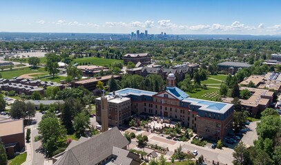 Wall Mural - Aerial of Regis University, Denver, Colorado, United States of America.