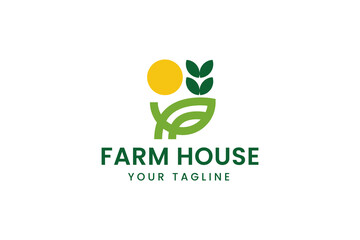 Sticker - Simple farm vector logo design