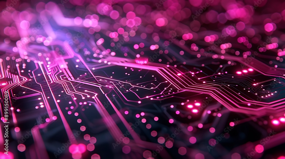 an abstract electronic circuit background