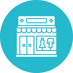 Wall Mural - Clothing shop Icon