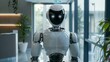 © Ariestia - White humanoid robot standing in an office setting