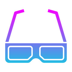 Sticker - 3d glasses Icon