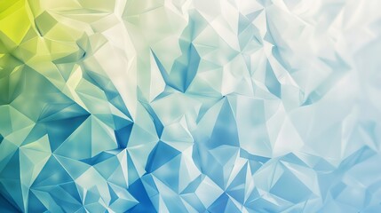 Wall Mural - abstract blue and green geometric pattern