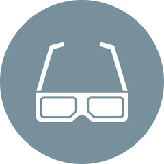 Canvas Print - 3d glasses Icon