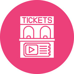 Canvas Print - Ticket office Icon