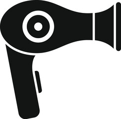 Wall Mural - Simple glyph icon of a hair dryer, a tool often used by hairdressers