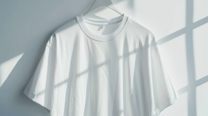 Wall Mural - A white shirt hanging in the sun