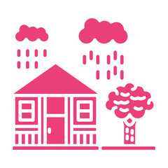 Sticker - Rainy day Icon