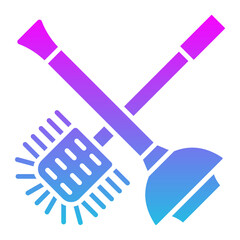 Poster - Toilet sweeping Icon