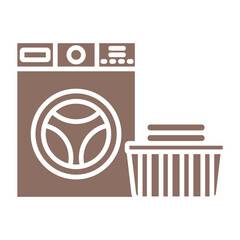 Sticker - Laundry service Icon