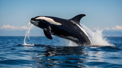 Poster - dolphin jumping out of water