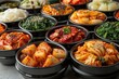 © Koon - many kind of korean side dishes on white background
