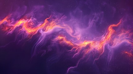 Poster - abstract black fire texture on a dark purple background	