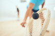 © David/peopleimages.com - Man, playing and court or squash match, rubber ball and racket for sport with energy or fitness in challenge. Athlete, serve and competing in active hobby, wooden floor and training for competition