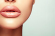 © AlexCobalt - Close-Up Beauty Shot of Plump Pink Lips with Natural Gloss