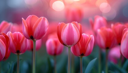 Wall Mural - tulips in spring