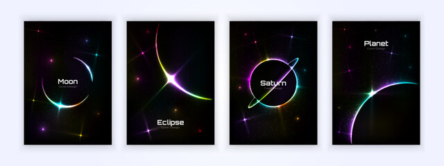cover simple space design background cover, space poster, abstract gradient illustration