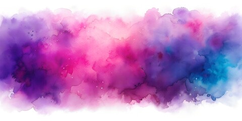 Sticker - purple pink water color background with copy space for any design puple pink indigo AI Generative