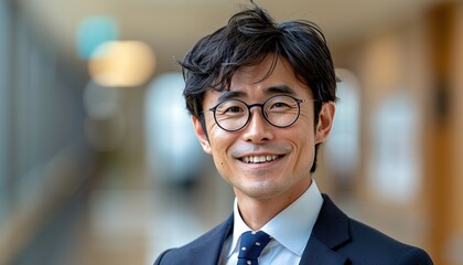 Sticker - portrait of a smiling businessman