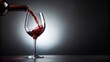 © Udomner - Minimalistic wine bottle pouring into a glass, wine, bottle, glass, pour, minimalistic,elegant, simple, alcohol