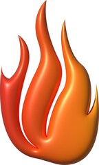 3D Illustration Fire Element