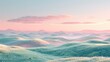 © Tracto - Basic 3D land with rolling hills and pastel tones, creating a calm and comfortable scene