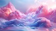 © Tracto - Artistic 3D scene with smooth, flowing textures and pastel colors, exuding a pure and peaceful vibe
