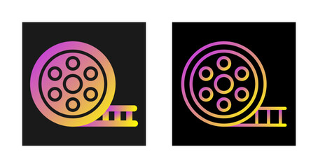 Wall Mural - Movie Reel Vector Icon