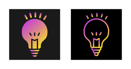 Wall Mural - Light Bulb Vector Icon