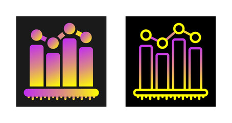 Sticker - Analytics Vector Icon