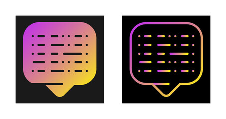 Sticker - Morse Code Vector Icon