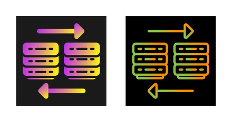 Sticker - Cloud Migration Vector Icon