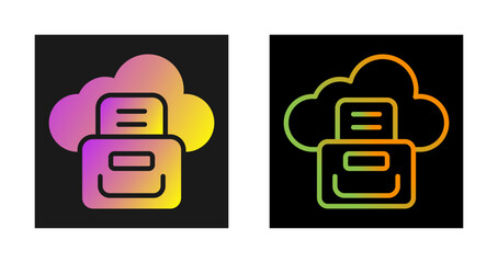 Sticker - Cloud Compliance Vector Icon