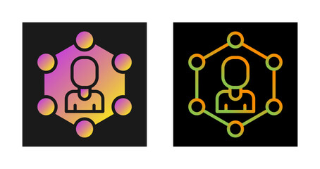 Sticker - Network Segmentation Vector Icon