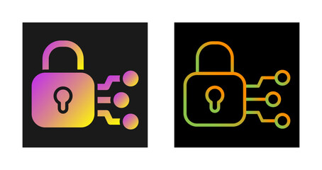 Sticker - Network Security Vector Icon