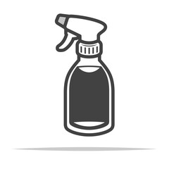 Poster - Water spray bottle icon transparent vector isolated