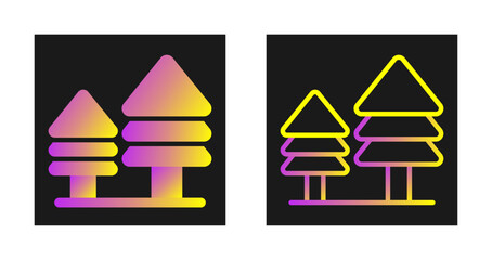 Canvas Print - Tree Vector Icon