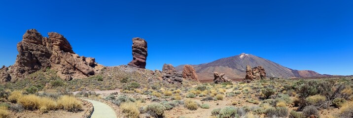 Wall Mural - The Roques de Garcia rock formations on the Canary Island of Ten