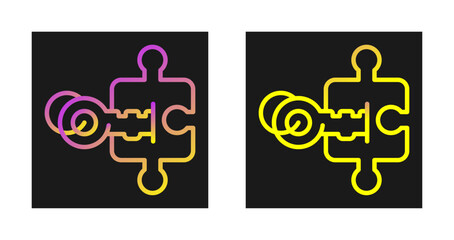 Sticker - Jigsaw Vector Icon