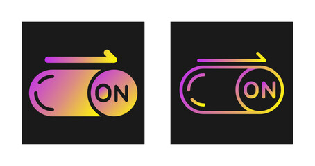 Sticker - On Button Vector Icon