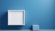© CrazyJuke - Modern illustration of a quotation box on blue background with a white frame.