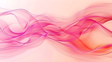 Poster - contemporary wallpaper in the pink wave style