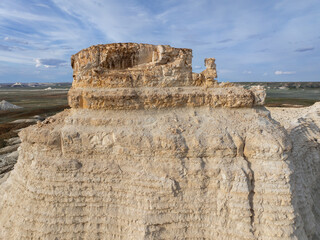 Wall Mural - Aktolagai is a geological and geomorphological object of nature reserve fund of national and international significance. Aktobe region, Kazakhstan.