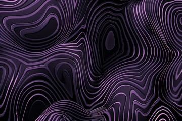 Wall Mural - Purple and Black Abstract Background with Fluid Swirl Patterns