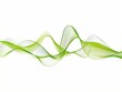© Business Image - Abstract green wave lines flowing on a white background, creating a fresh and modern design. Perfect for themes of nature, growth, and sustainability in graphic design and presentations.