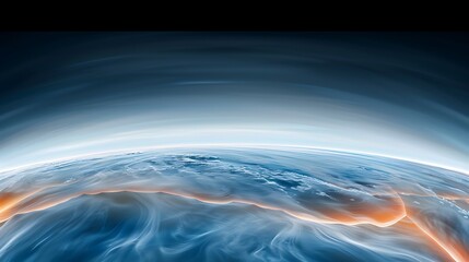 Wall Mural - international ozone layer protection day oil painting style, close-up of an ozone layer poster, take