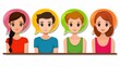 © ChimE - A modern flat illustration depicting the concept of online meetings, showcasing people engaged in a virtual discussion.