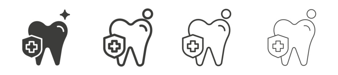 Dental insurance vector icon