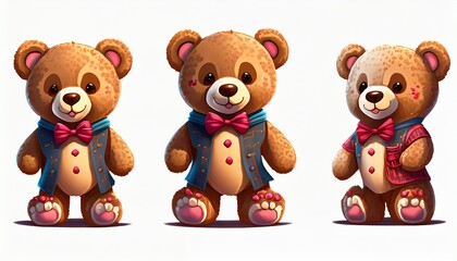 Wall Mural - teddy bear set