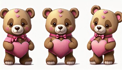 Sticker - teddy bear set